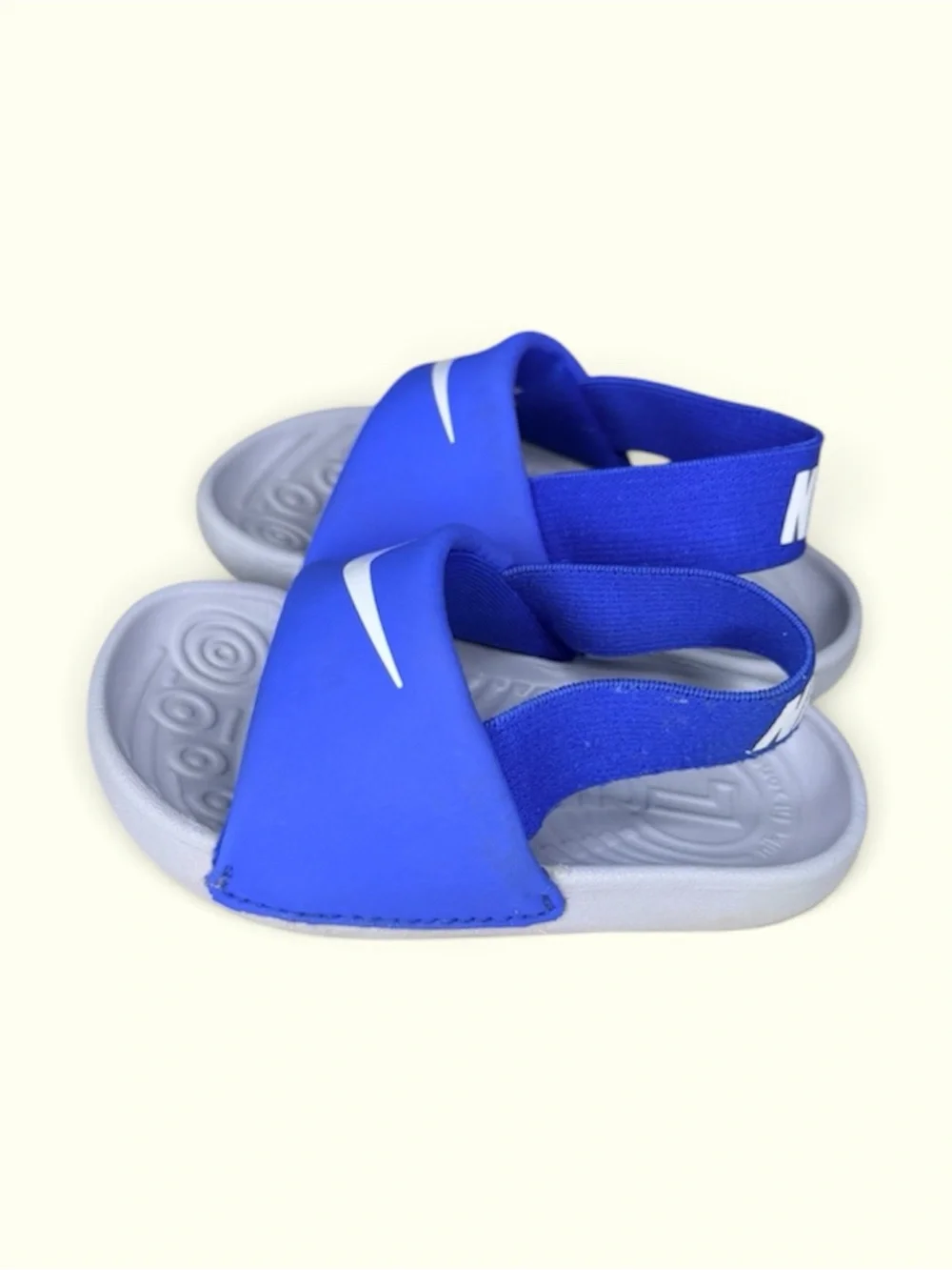 Nike Kawa Infant Slide Sandals Blue And Grey (4C)